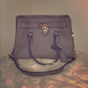 Michael Kors Hamilton Top Handle Leather Satchel